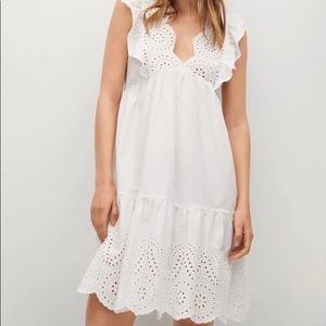Broderie anglaise cotton dress